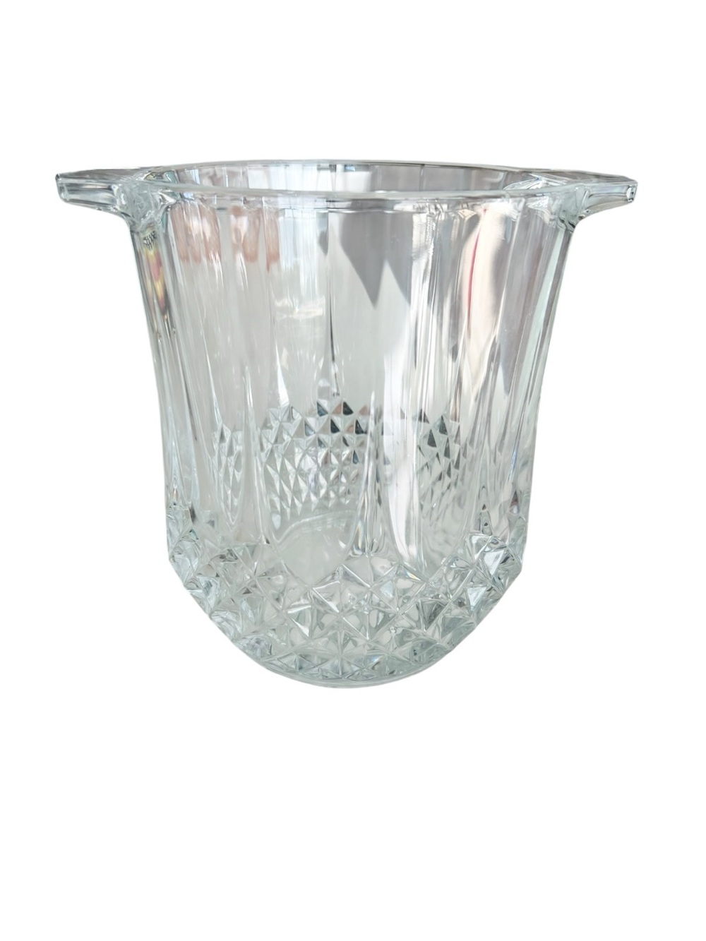 Cristal D’Arques Durand Longchamp Crystal Champagne Ice Bucket France 8”